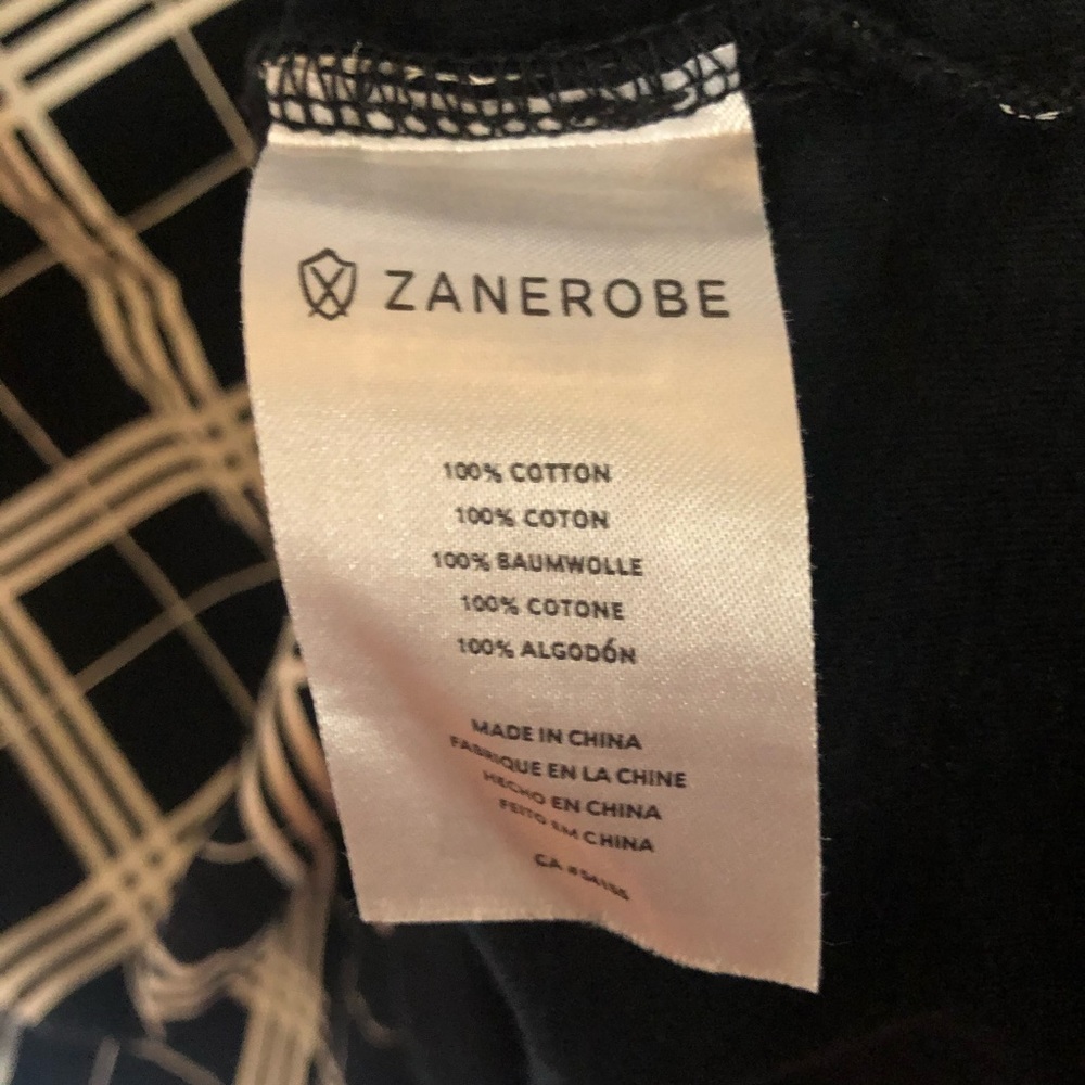 Zanerobe Black and White Longline Plaid Tank Top - Picture 5 of 10